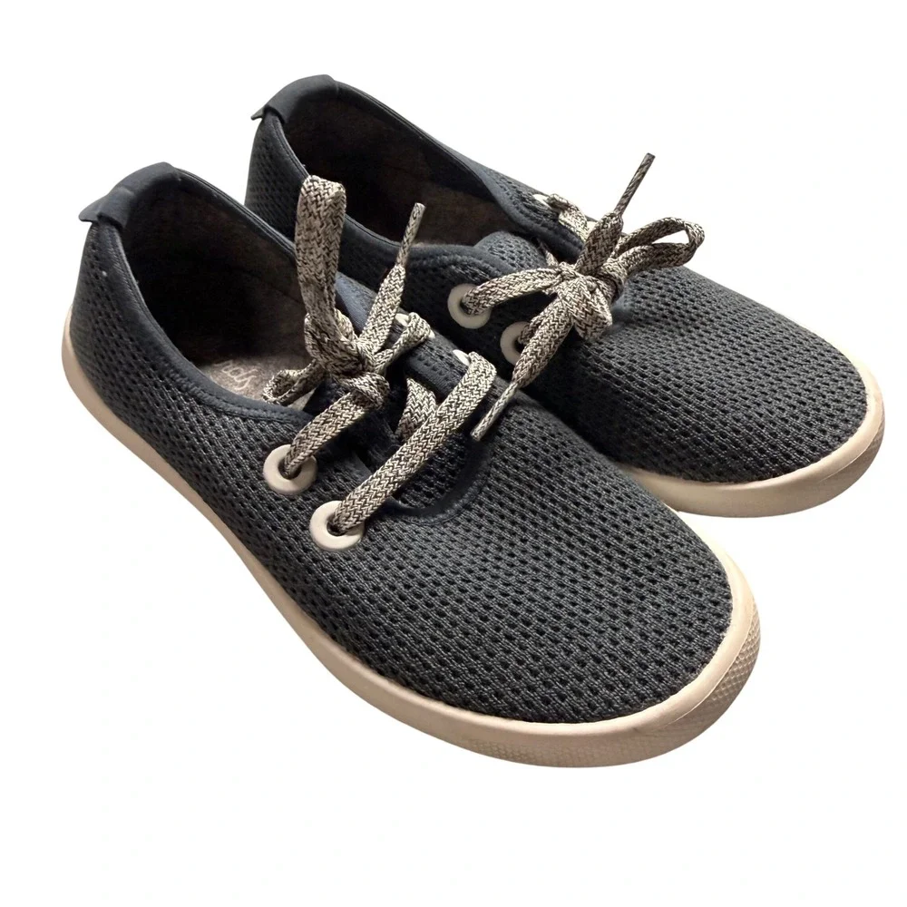 Allbirds Tree Skippers Navy Blue Mesh Boat Shoes Sneakers Womens Size 5